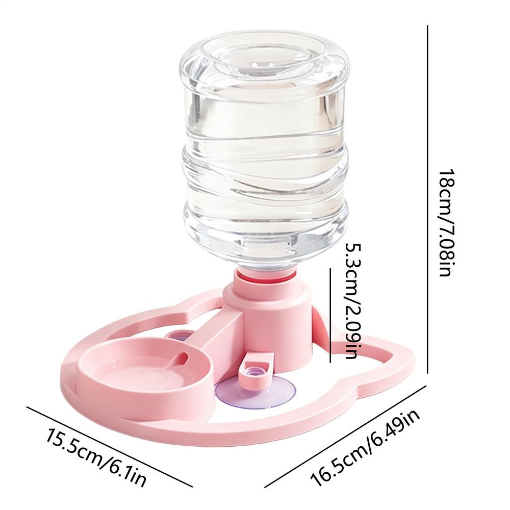 611ml Pet Water Dispenser Automatic Water Renewal Cat Dog Drinking Machine Anti Overturning Splash-proof Pet Water Bowl