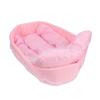 Cute Dog Bed Comfortable Foldable Washable Pet Bed Soft Calming Sping Puppy Bed for Home Pet Shop