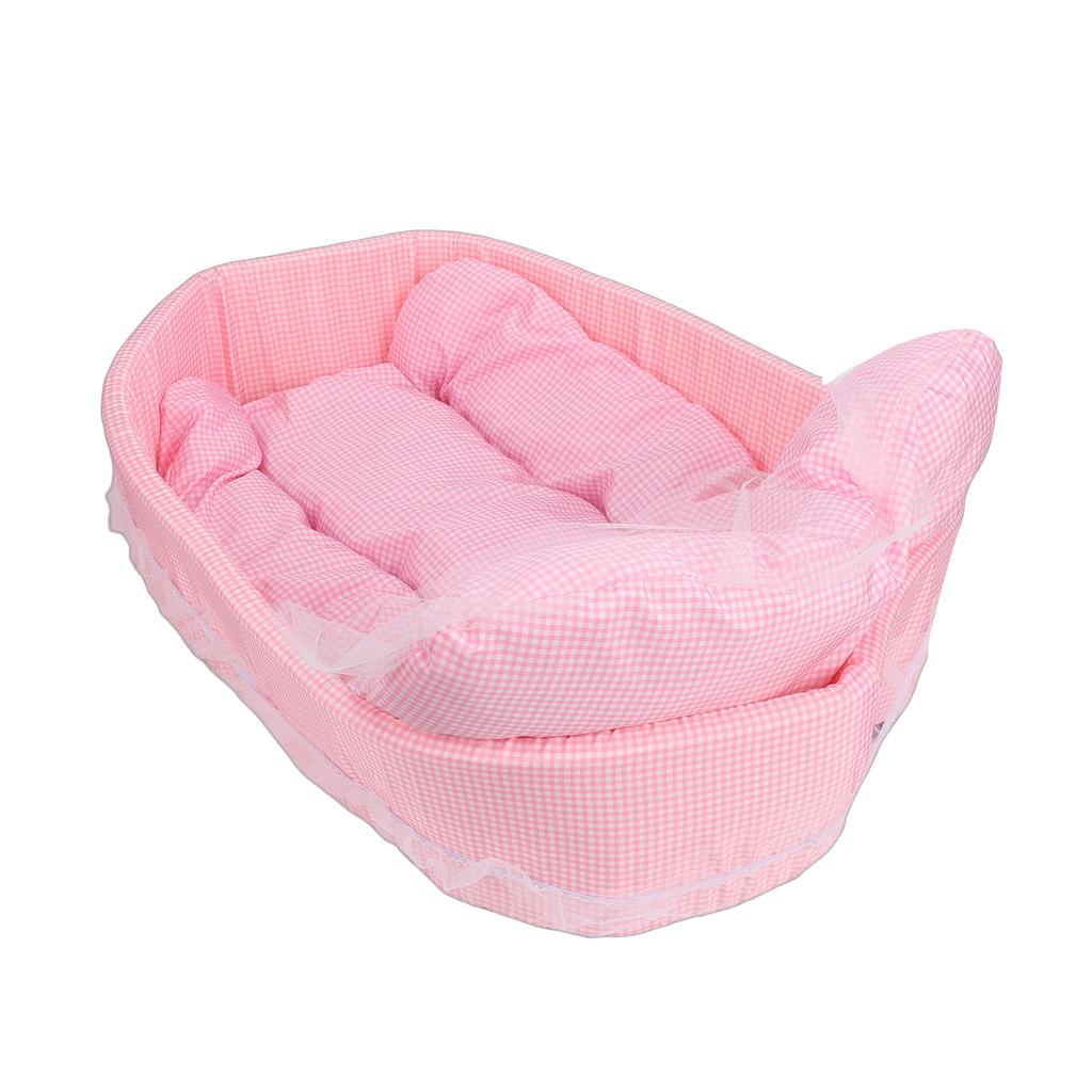 Cute Dog Bed Comfortable Foldable Washable Pet Bed Soft Calming Sping Puppy Bed for Home Pet Shop