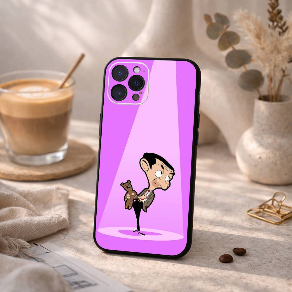 Lustige C-Classic M-Mr B-Bean Handyhülle Für iPhone17 16 15 14 13 12 11 Pro Max Plus,5G Weiche Schwarze Hülle