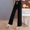 Past Loose Fit Elastic Waist Wide-Leg Cropped Pants