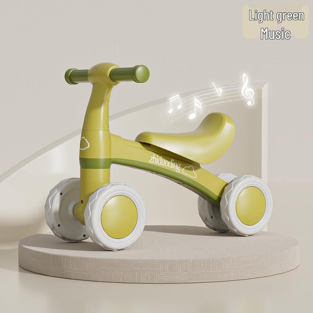 4-Wheel Pedal-Free Balance Bike for Toddlers (1-3 Years) - Baby Gliding Strider