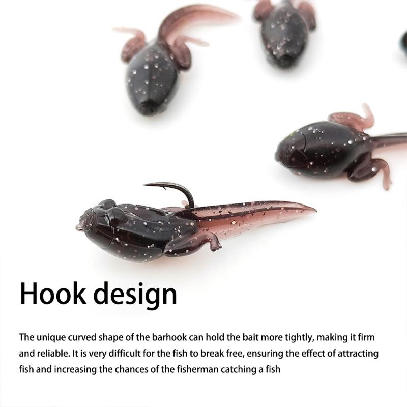10pcs Tiny Baits Simulation Baits Realistic Artificial Baits Fishing Tackle Soft Fishing Lure with Hook