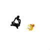 Abstract Cartoon Thinker Snake Statue Decoration Resin Figurine Tabletop Ornament for Living Room