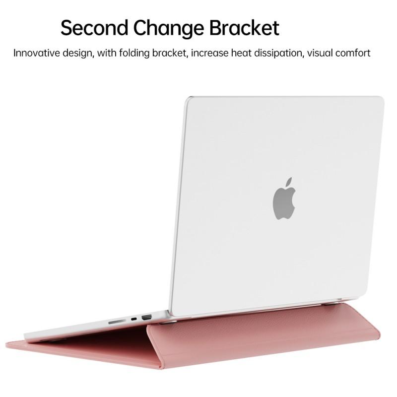 Laptop Sleeve With Stand MacBook 13 14 Inch PU Protective Case