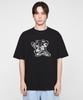 GRAVER [Unisex] Line Big Bear Smile Short Sleeve T-Shirt_Black