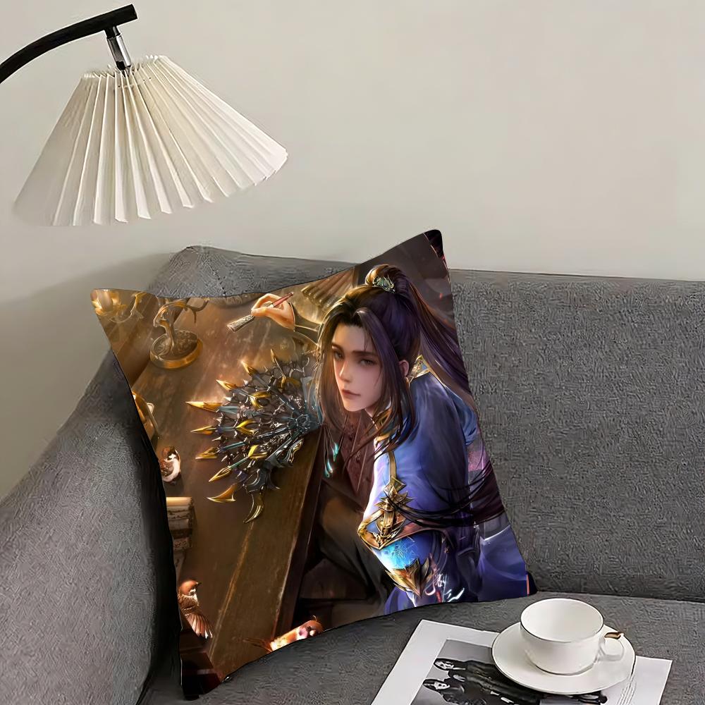 Soul Land Cushion Cover Reversible Plush Pillow Cover – For car, sofa, bedroom, perfect as a gift.