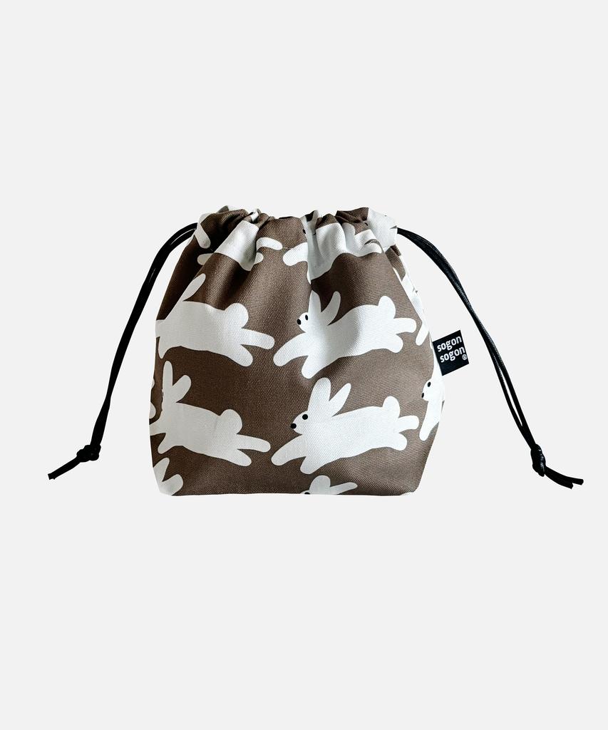 Sogonsogon Run Bunny String Pouch W