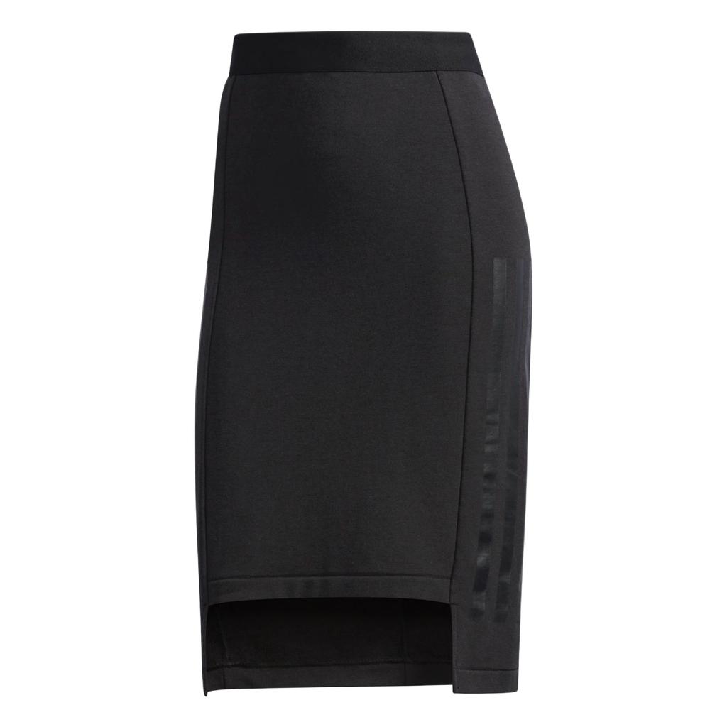 adidas Neo Simple Sports Striped Mid-Rise Lightweight Casual Skirt Women Skirts Black CV9022