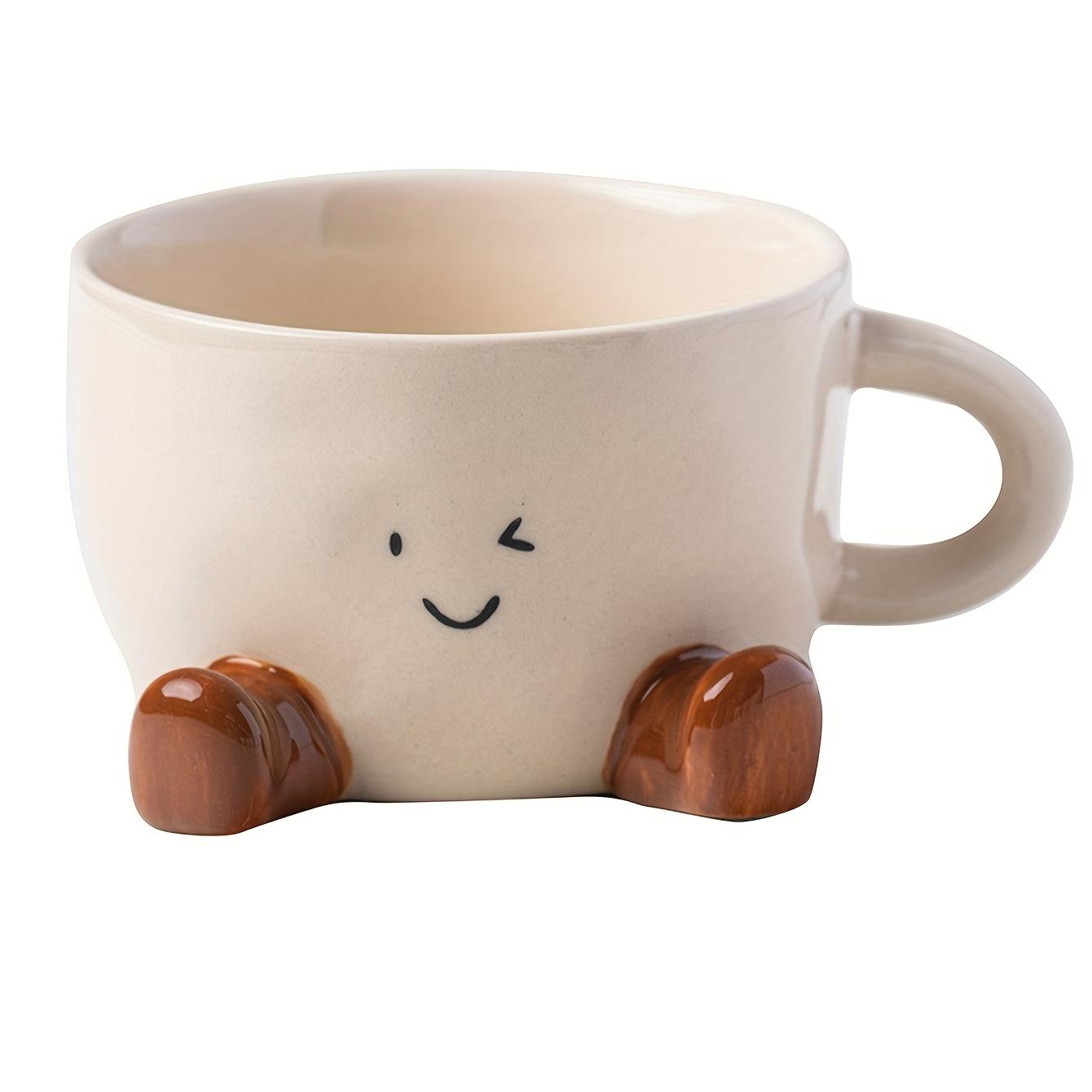 1PC  Ceramic Coffee Mug, Home Office Cartoon Mug, Latte Mocha, Hot Cocoa