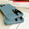 2DFlat Black Cat with Yellow Eyes on Teal Background All inclusive film hard iPhone case, compatible with iPhone 18 Pro Max 17 16 15 14 13 12 11