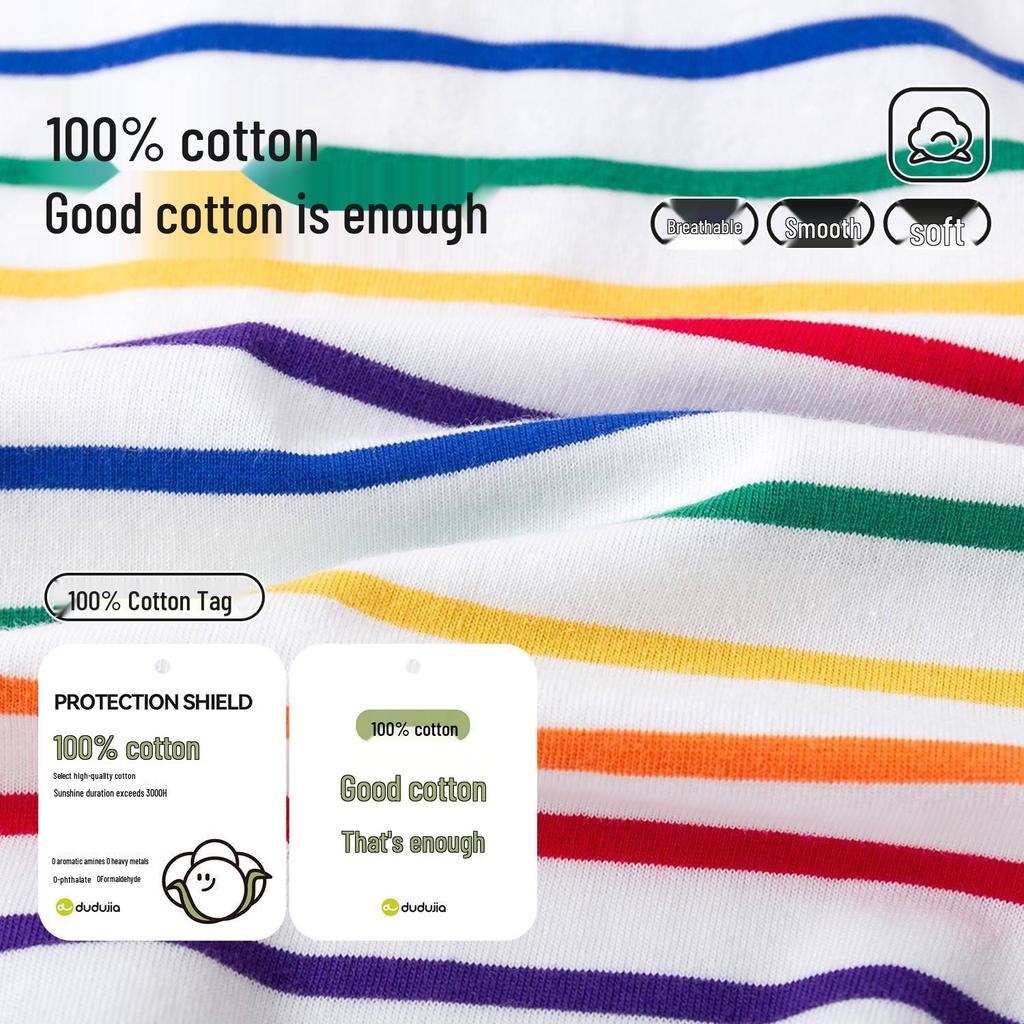 100% Cotton Dudu Home Kids Polo T-Shirt - Spring Arrival: Long Sleeve Boys & Girls