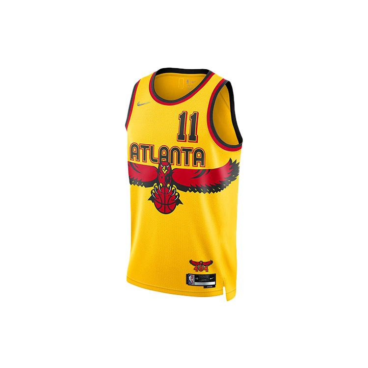 Nike Atlanta Hawks Trae Young City Edition Swingman Jersey Yellow DB4017-728 L