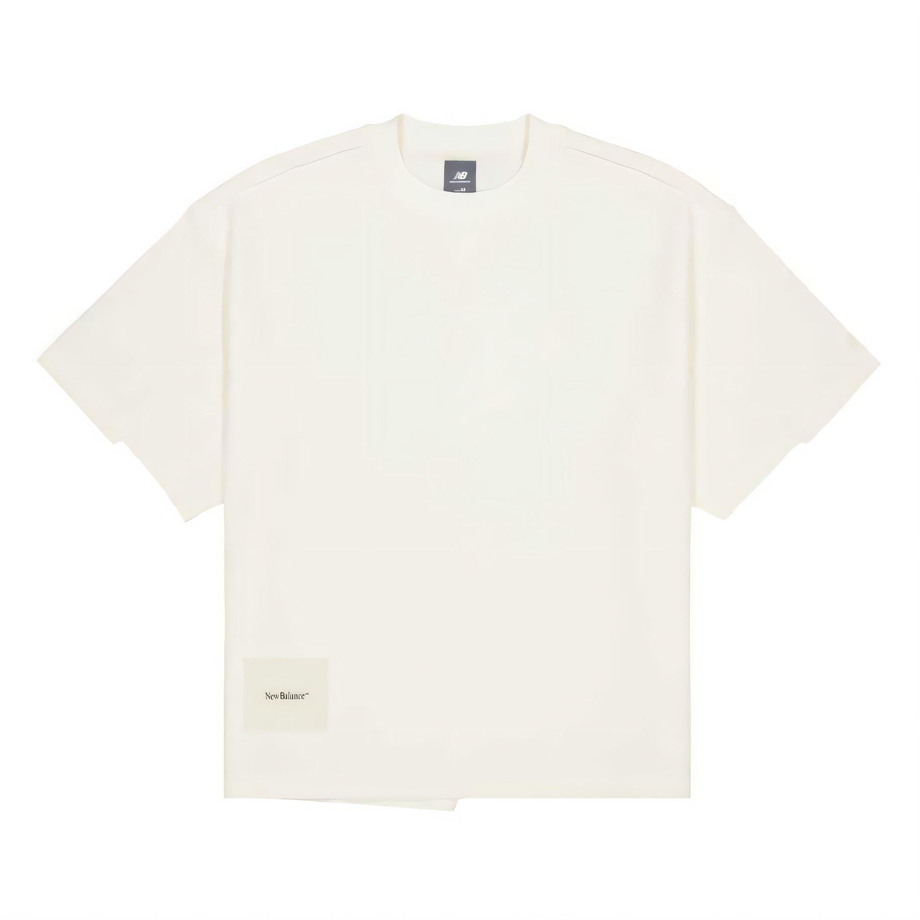 New Balance NB Grey T Shirt Unisex Ivory White NEF19341-IV 2XL