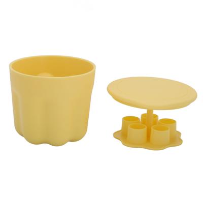 Make-up Pinsel Reinigungsbecher Weiche TPR Reinigungsmatte Effizienter Kosmetikpinsel Waschbehälter mit Trockenhalter Abdeckung