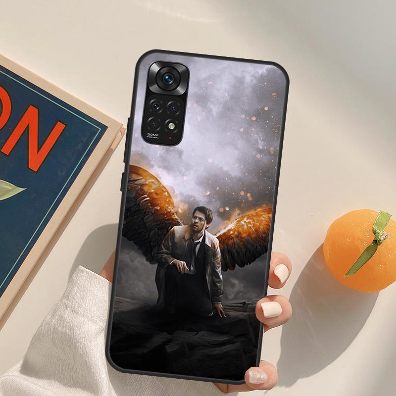 Supernatural Castiel Angel Case For Xiaomi Redmi Note 10 11 8 9 12 Pro Redmi Note 12S 11S 10S 9S 9C 10C 10A 12C Coque
