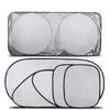 Set da 6 Pezzi Parasole per Auto Copri Parabrezza Anti Neve Ghiaccio Finestrino Scudo Protezione UV Riflettente Blocca Sole Anteriore Posteriore Lato Posteriore