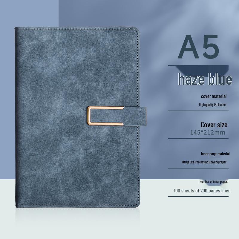 Conjunto de Cadernos A5 de Luxo: Caixa de Presente Diário de Negócios Personalizável com Opção de Impressão de Logotipo