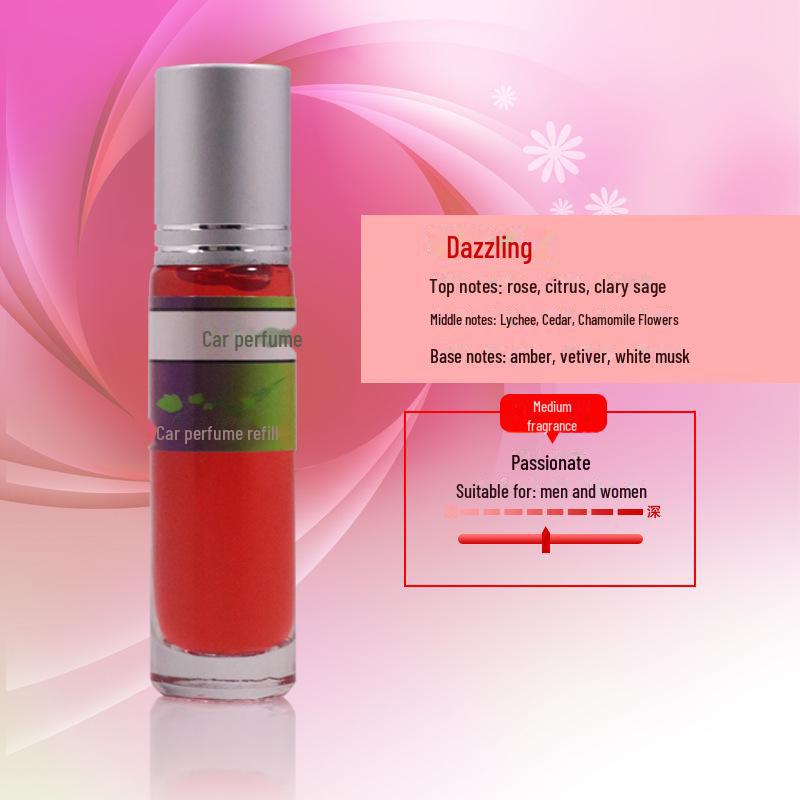 Car Aromatherapy Ornaments with Essential Oil Refill, 10ml, Multi-Fragrance