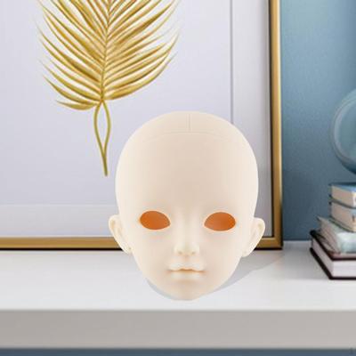 BJD Doll Head, Baby Head Accessories Body Parts Crafts Making Supply,Practice Makeup Toy