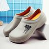 Non-porous Hole Shoes Men's Non-slip and Wear-resistant Labor Insurance Work Shoes Hotel Canteen Restaurant Waterproof Chef Shoes Men