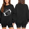 Unisex Lightweight Long Sleeve Neck Pullover Sweatshirt with Stylish Print