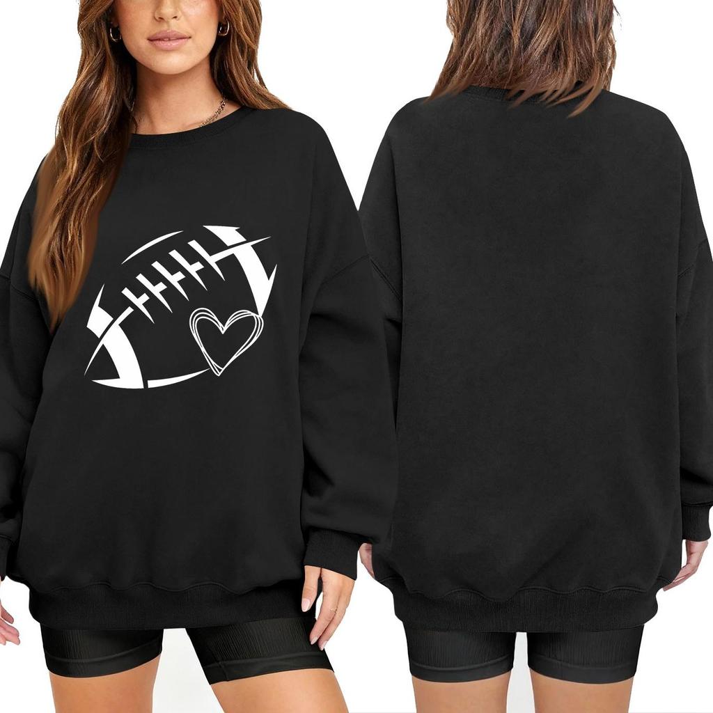 Unisex Lightweight Long Sleeve Neck Pullover Sweatshirt with Stylish Print