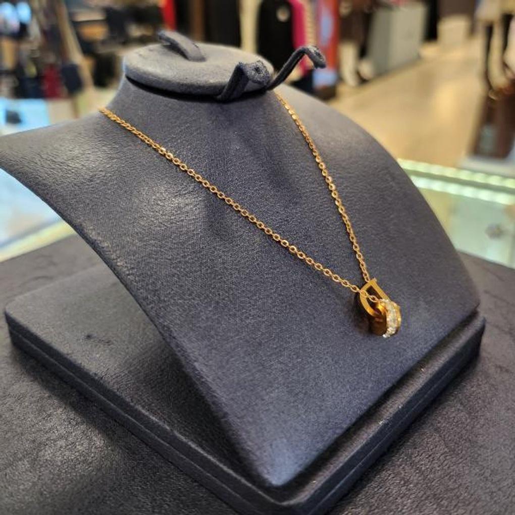 Atria Surgical Steel D-Ring N Necklace EWSSNSC0017PKF