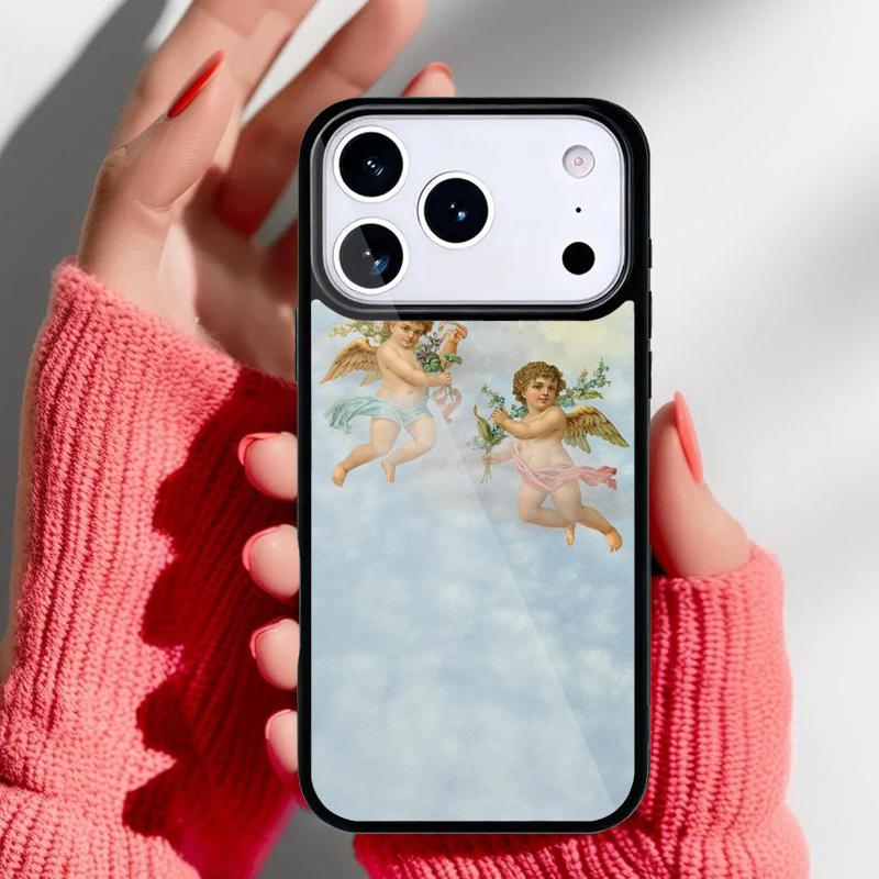 Angels Aesthetic Aesthetics Phone Case for iPhone 17 16 15 14 13 Pro Max Back Cover for 12 11 Pro Coque