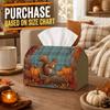 1pc Woodland Autumn Nature Tissue Box Cover, Squirrel Pumpkin Log Flora High Quality, Durable, Lightweight, Foldable Storage, Ideal for Living Room An