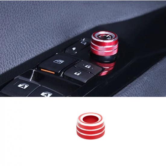 Red Rearview Mirror Adjust Knob Trim Cover 1pcs For Toyota Crown -2025