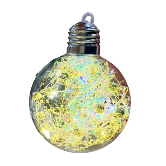 Julepynt LED Lyskuler Mykt Ambient Lys Knusesikker PVC Julelys Festlig Opplyst Kule