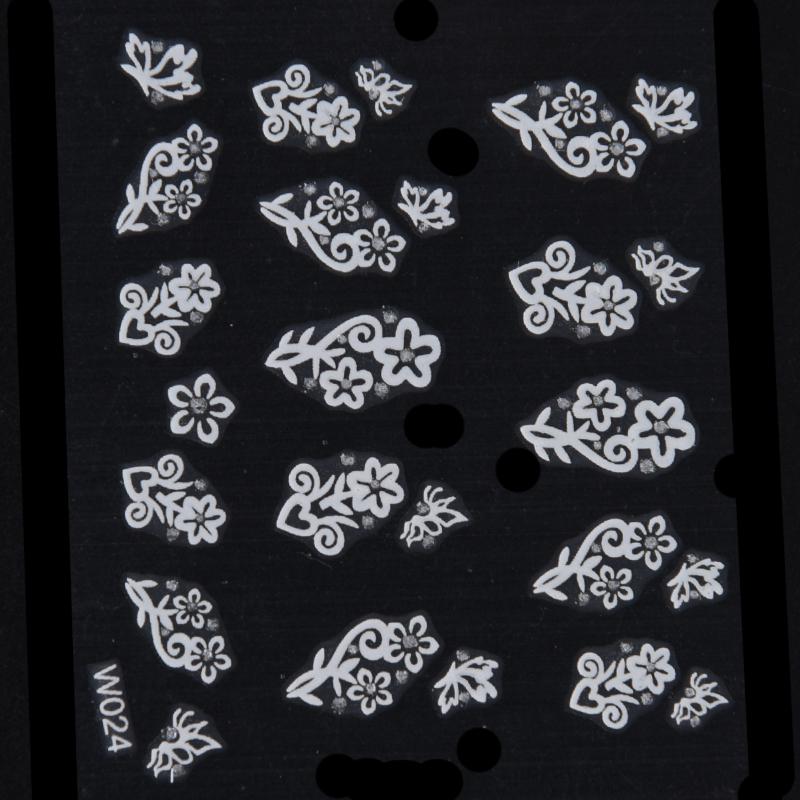 3D Nail Art Transfer Stickers 30 Sheets Flower Decals Manicure Decoration Tip