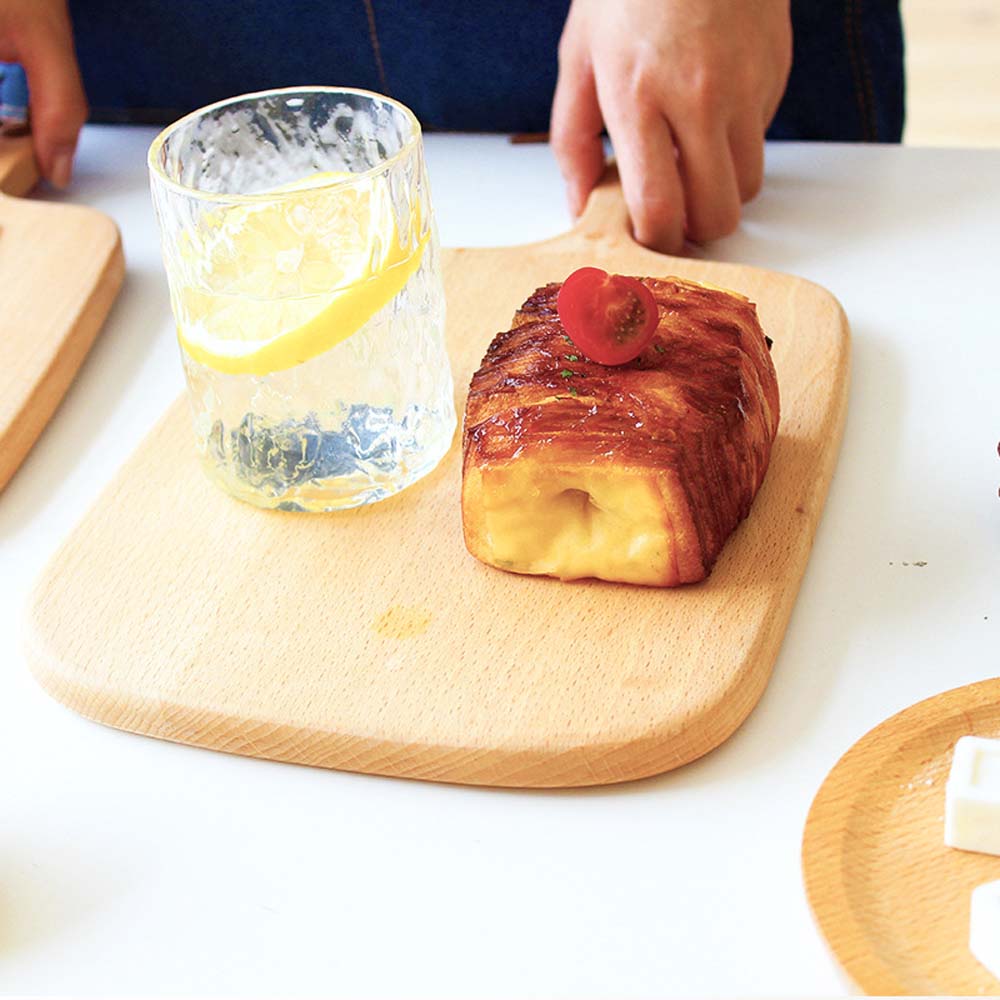 Non slip solid Handle Bamboo Wooden Kitchen Cutting Board Cheese Board Chopping board Desktop decor