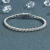 All Moissanite Tennis Bracelet for Women Christmas Gift Platinum Plated 100% 925 Silver Wedding Jewelry