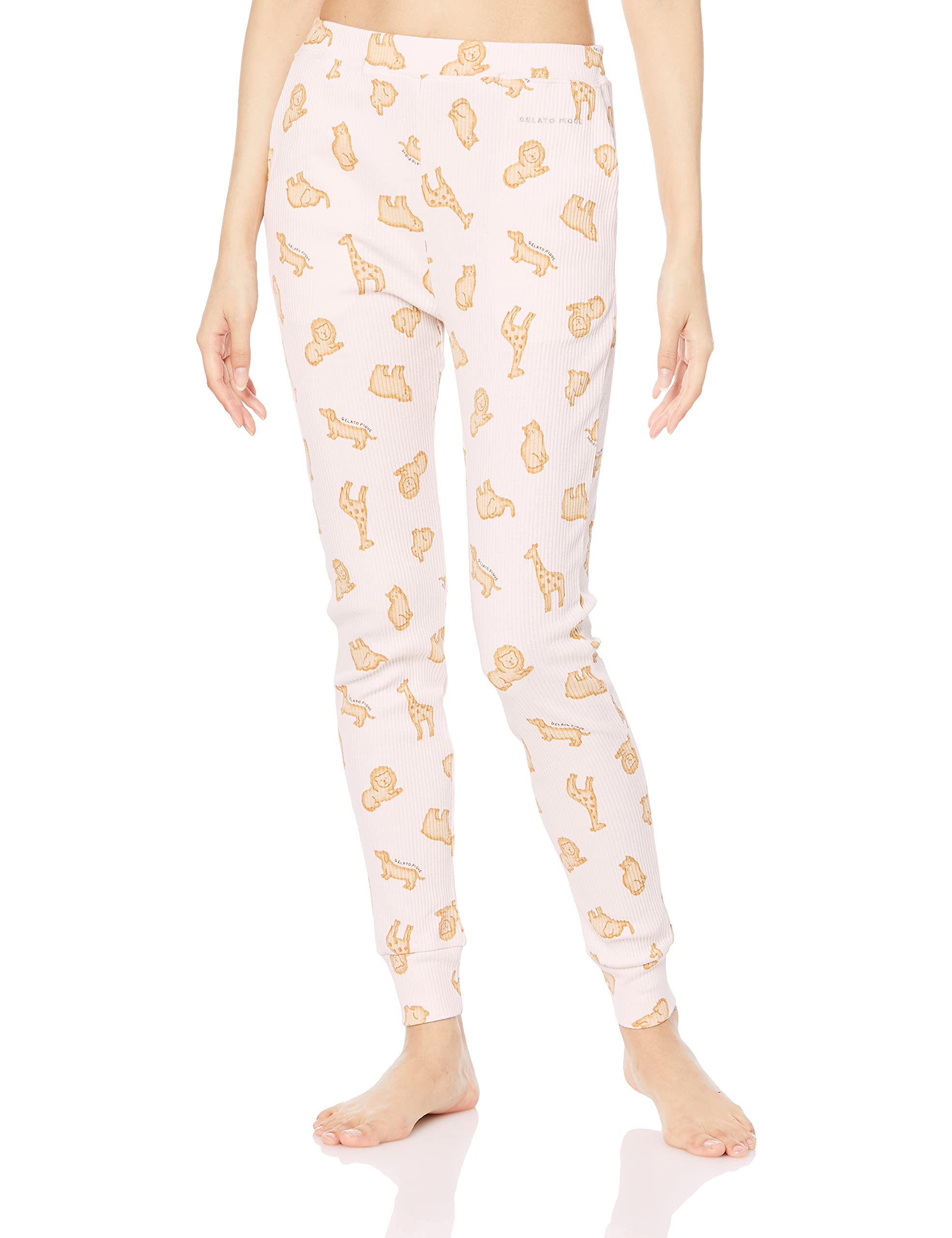 

Длинные брюки с рисунком животных из печенья PWCP214214 PNK F [Gelato Pique] женские