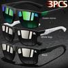 3 PCS Fashion Vintage Square Sunglasses Men Fishing Driving Man Luxury Brand Designer Sun Glasses Anti-Glare Retro Eyewear UV400