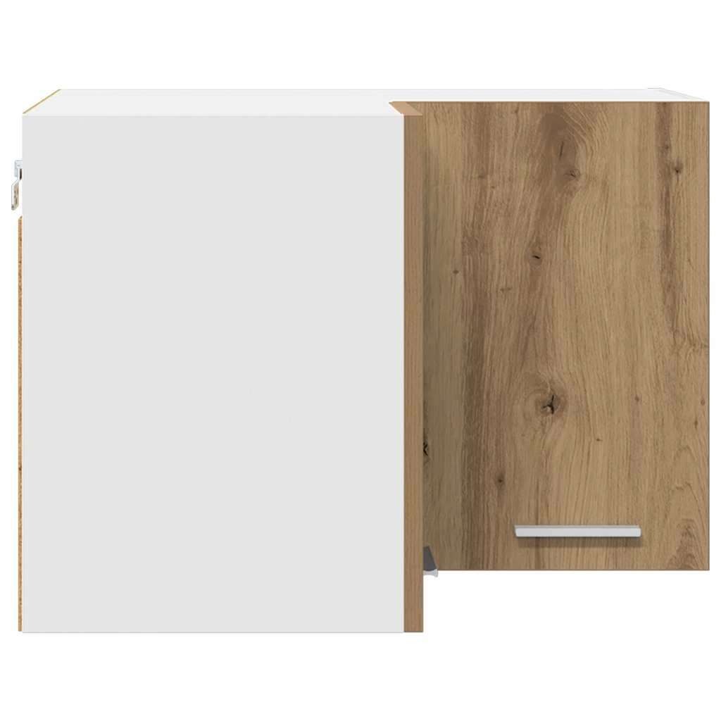 Hanging Cabinet Artisan Oak and White 57 X 57 X 40 Cm