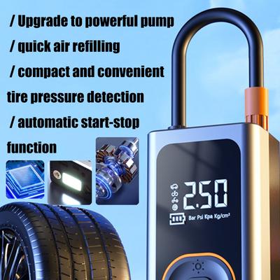 Multipurpose Electrical Wireless Tire Inflator Air Compressor Fast Inflation Fit for Car Motorcycle Tyre Inflatable Pump