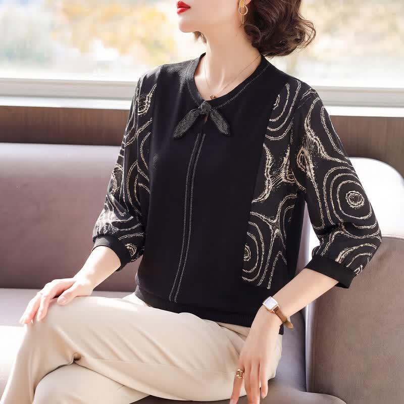 Women s Mid-Aged Casual Spring Top 2XL