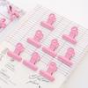 8PCS Binder Clips Round Tail Safety Design Metal Clips Stable Clamping Force Macaron Fresh Color Clips Rust Resistant Office School Supplies
