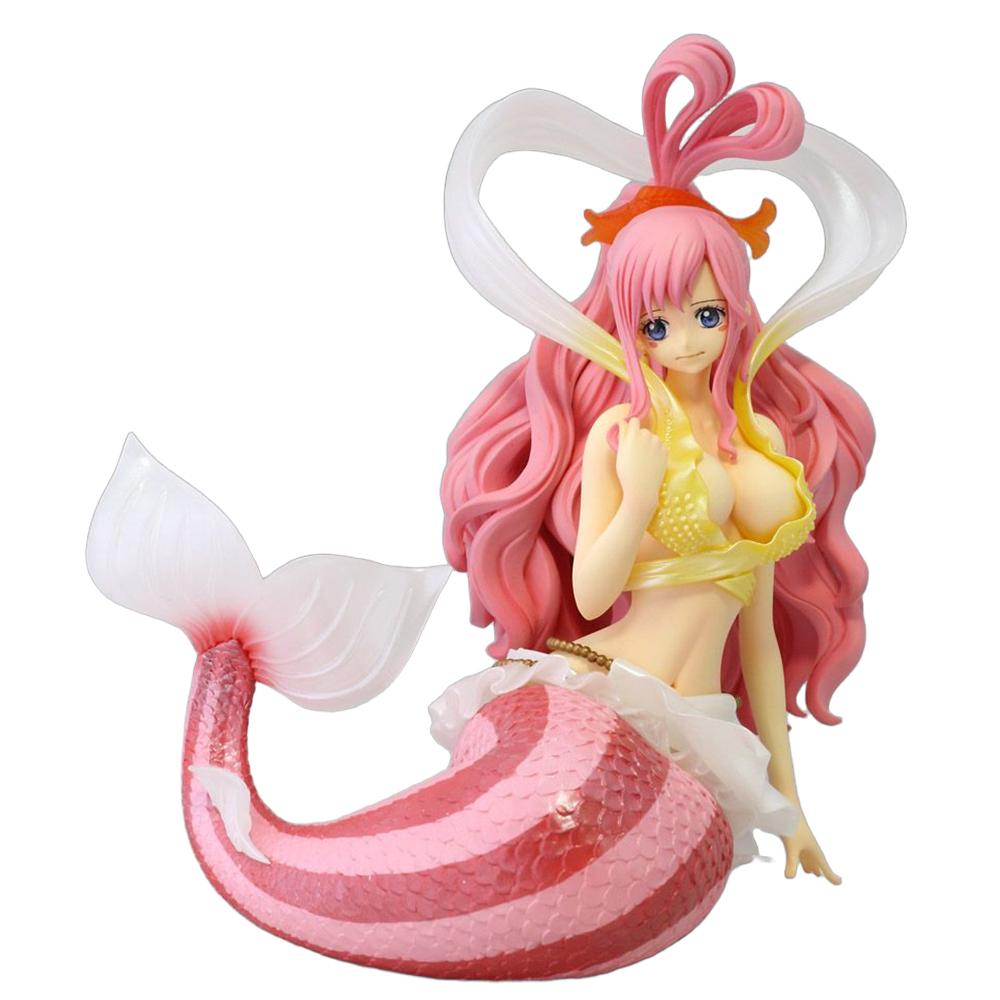 16CM Anime One Piece GLITTER&GLAMOURS Shirahoshi Figure Mermaid Princess Scene Model Toy Doll Aciton Figure Sexy Girl Toys
