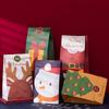 Santa Claus Christmas Gift Bag with Candy, Apple & Cookie Decorations - Cute Cartoon Design
