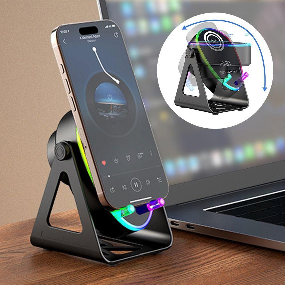 360° Rotate Wireless Bluetooth Speaker Stand 3 In 1 Phone Stand Smart Speaker Phone Bracket  Home