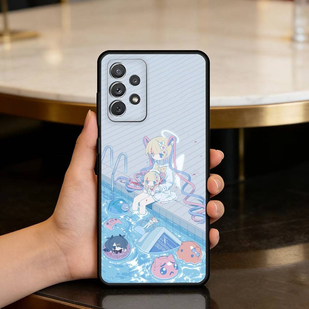 Game  Needy Girl  Overload Soft Silicone Black Cover Phone Case For Samsung Galaxy A73,A72,A71,A70,A53,A52,A51