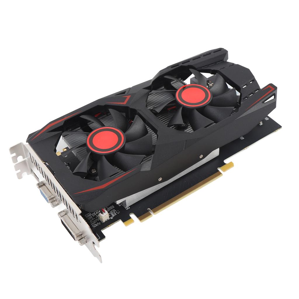Grafikkarte 6GB GDDR5 192BIT Doppellüfter PCIE 2.0 16X Slot Unterstützt DVI VGA High-Definition Multimedia Interface Gaming-Grafikkarte