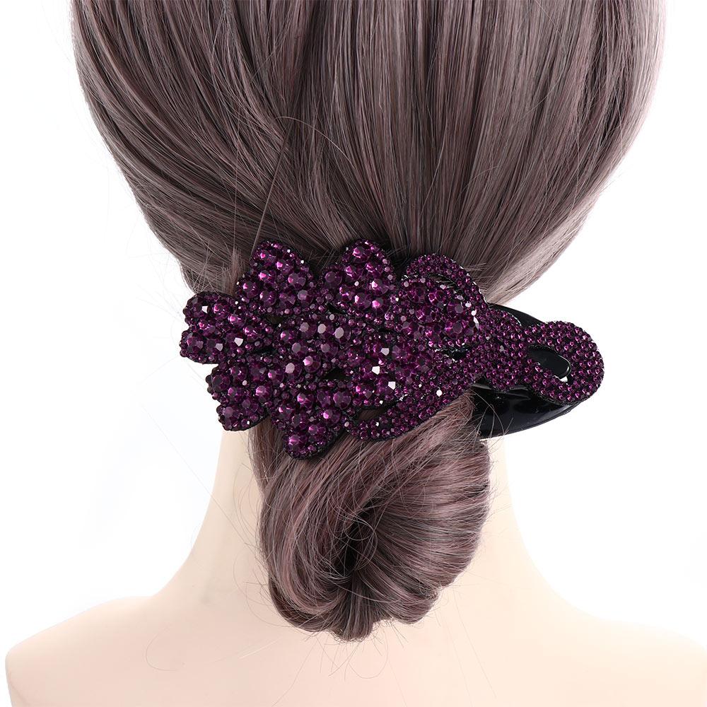 Temperament Lady Rhinestone Women Hair Claw Duckbill Clip Korean Style Hair Clip Hair Accessories