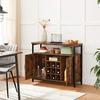 Storage Cabinet, Sideboard Table and Buffet with Wine Holder, 2-door Cabinet for Dining Room, Living Room, Kitchen, 100 X 35 X 81.4