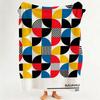 Coperta in Flanella Stile Bauhaus Adatta per Divano Soggiorno Camera da Letto