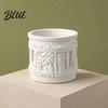 Environmentally Friendly Planter Pot Small Column Vintage Planter Mini Roman Embossed Flower Greek Relief Plant Pot Pillar Shaped Container